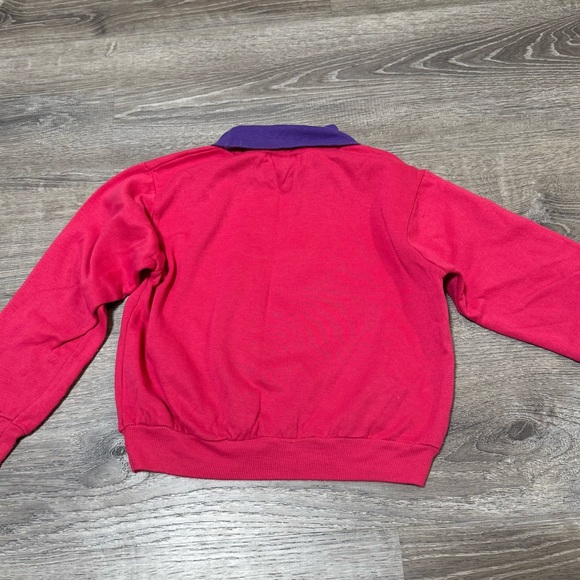 Vintage Disney 101 Dalmations Crewneck Fleece Sweatshirt pink purple 6X - Picture 3 of 9